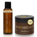 Crowned Skin King Body Butter Cologne and Body Oil Cologne Bundle | As Seen On Shark Tank | Skin Care Set with Warm Sandalwood & Leather Scent | Natural Shea & Mango Butter | All-Day Fragrance