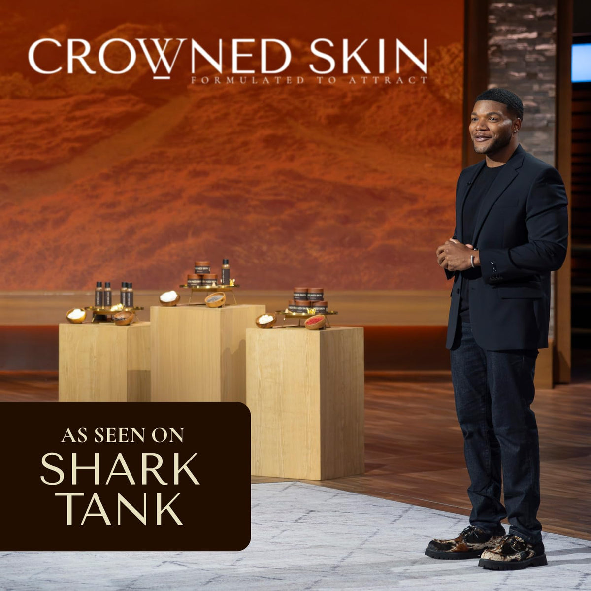 Crowned Skin King Body Butter Cologne and Body Oil Cologne Bundle | As Seen On Shark Tank | Skin Care Set with Warm Sandalwood & Leather Scent | Natural Shea & Mango Butter | All-Day Fragrance